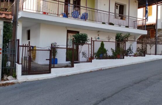 Zweistöckiges Einfamilienhaus und Grundstück